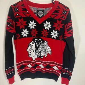NHL Chicago Blackhawks Holiday Christmas Sweater